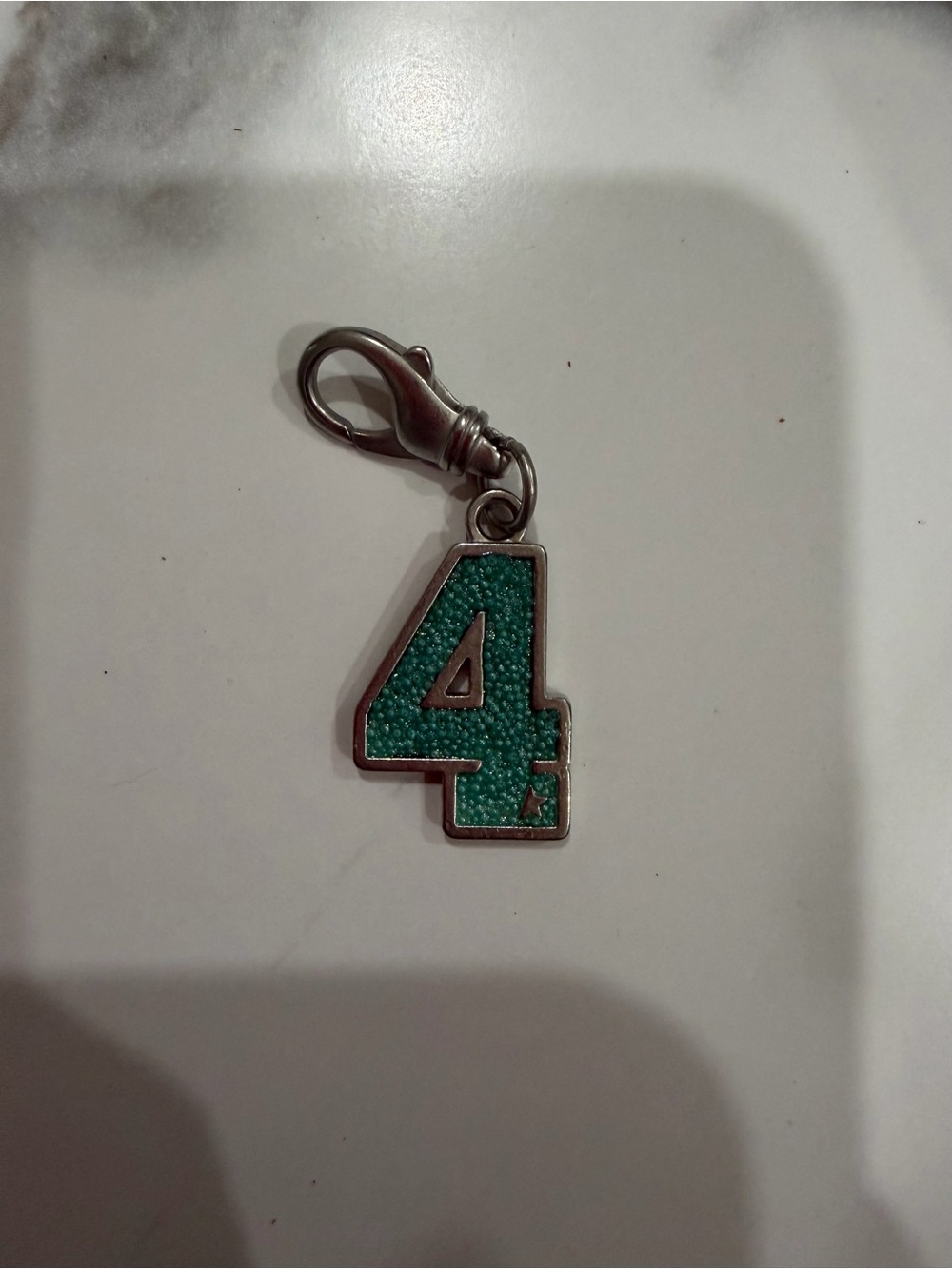 Golden Goose Number 4 Charm